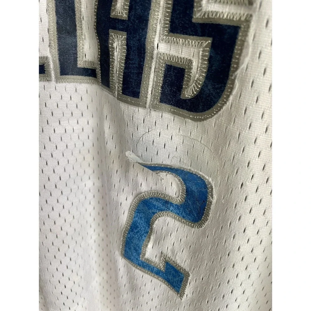Adidas Dallas Mavericks Jason Kidd #2 White Blue Jersey Large XL‎
